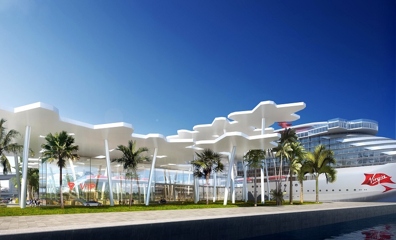 rendering of new cruise terminal