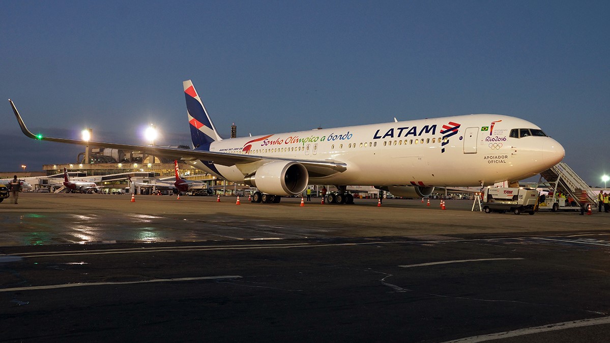 LATAM aircraft on tarmac