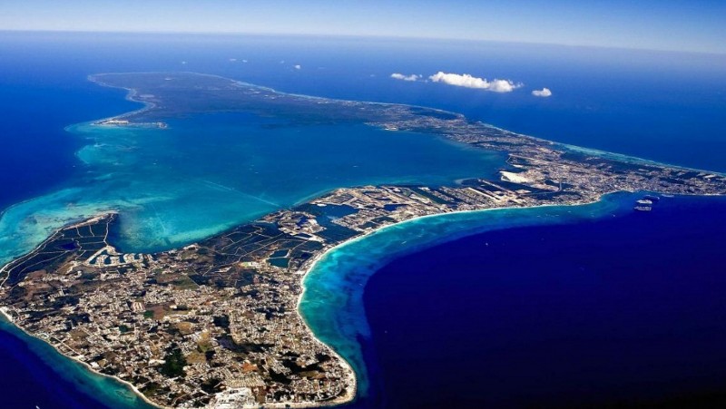 Cayman Islands from the air