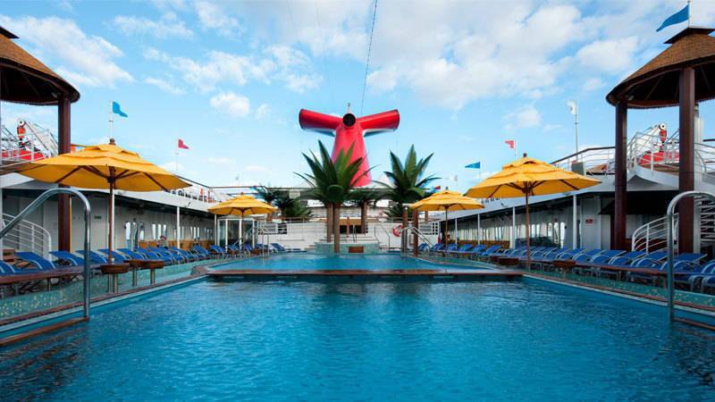 Carnival vessel in the Bahamas