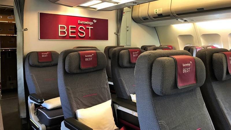 Eurowings seats cabin
