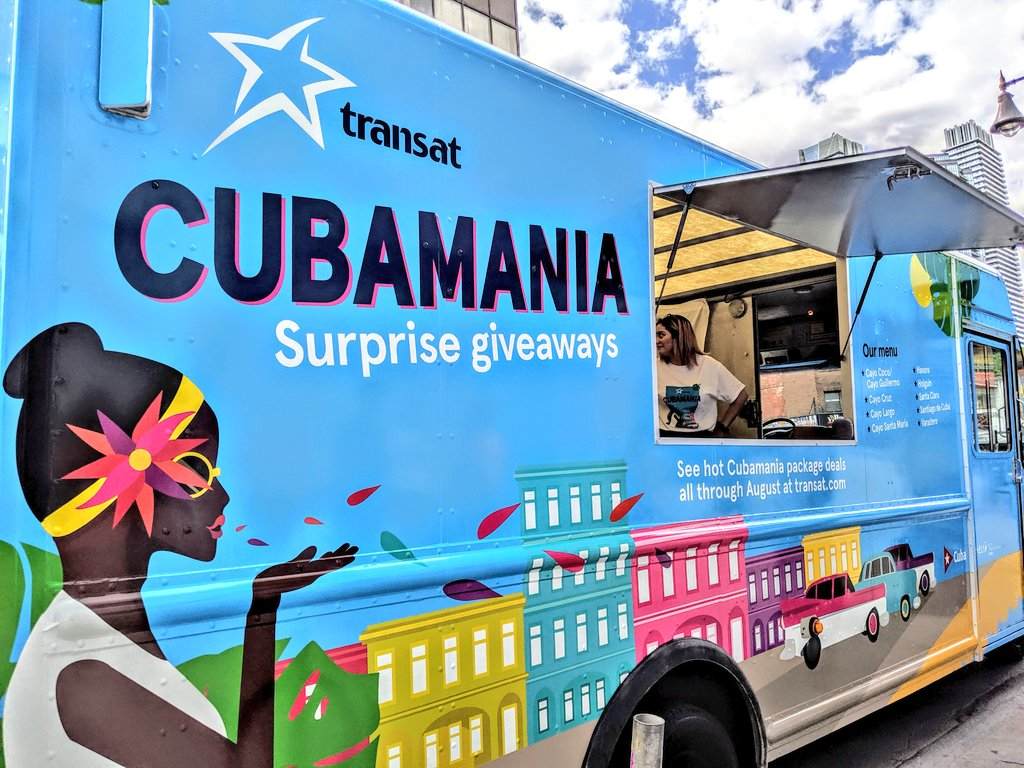 Cubamania Truck by Transat Hits the Road