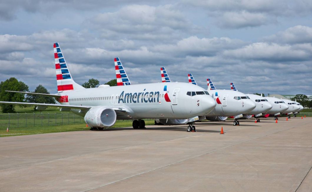 American Airlines planes on tarmac