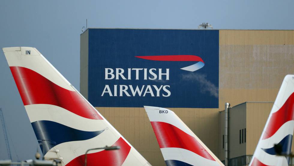 British Airways tails and sign
