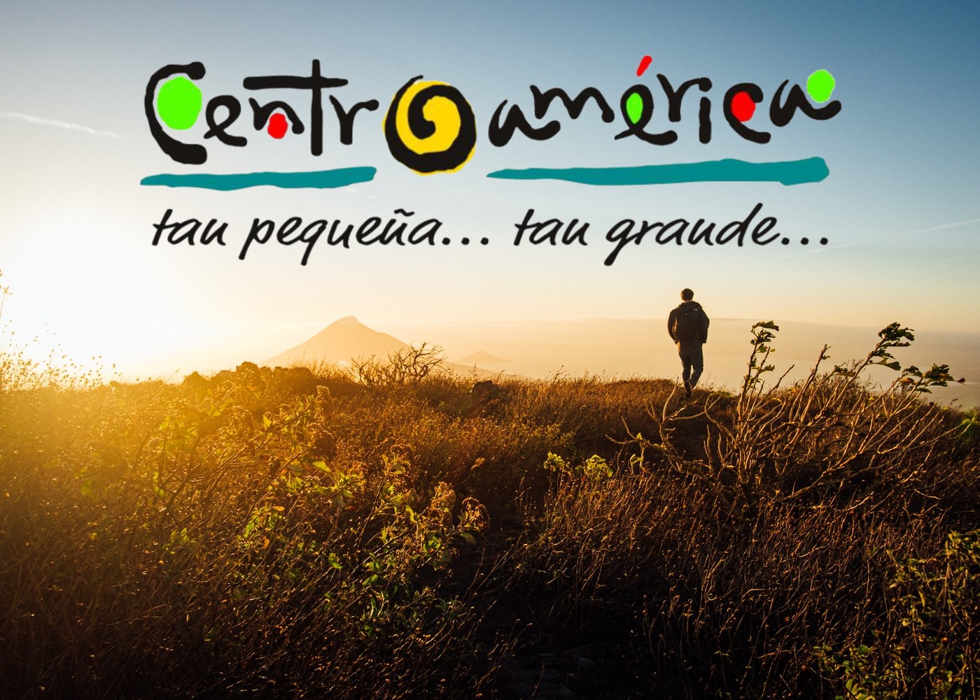 CATA logo, man on a landscape
