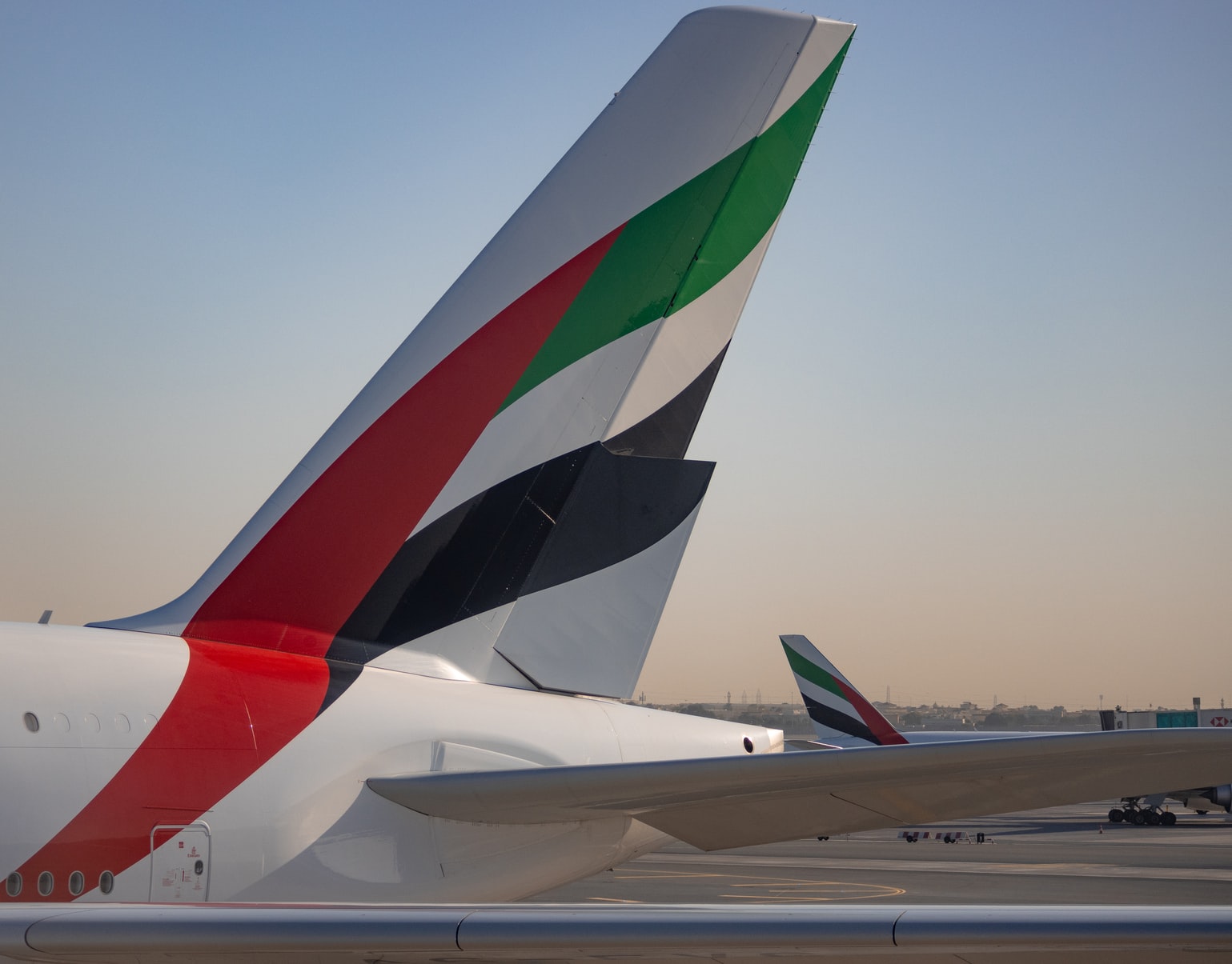 Emirates plane tail