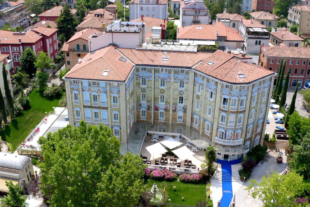 Hungaria hotel viewed from above