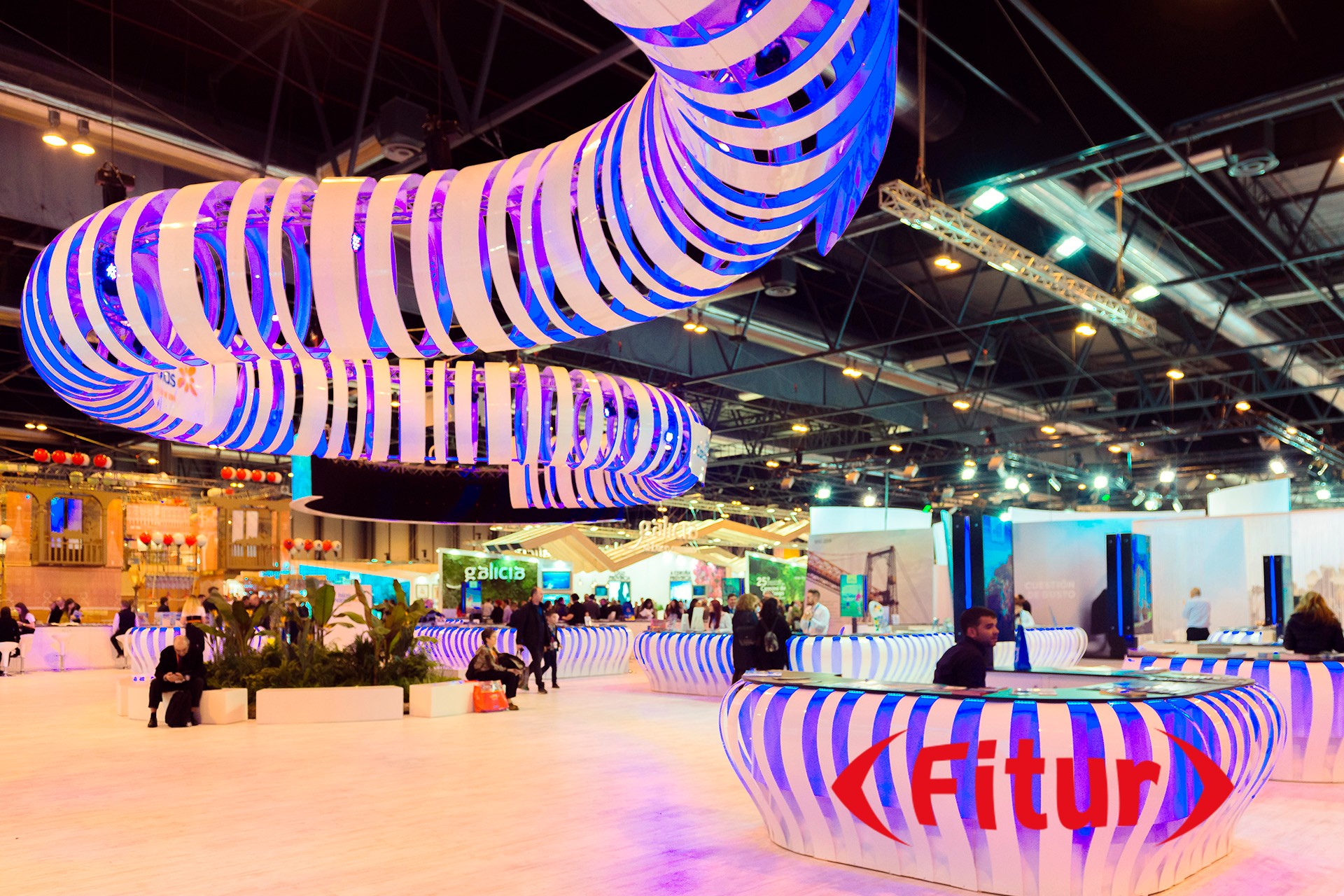 FITUR stand and FITUR logo