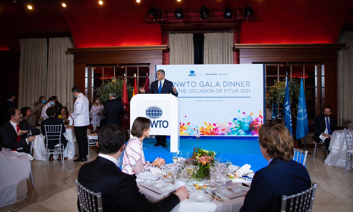 UNWTO gala dinner at Madrid FITUR