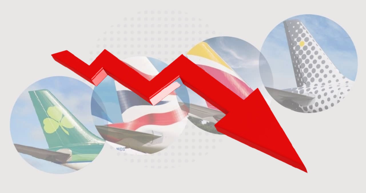 IAG and downward arrow