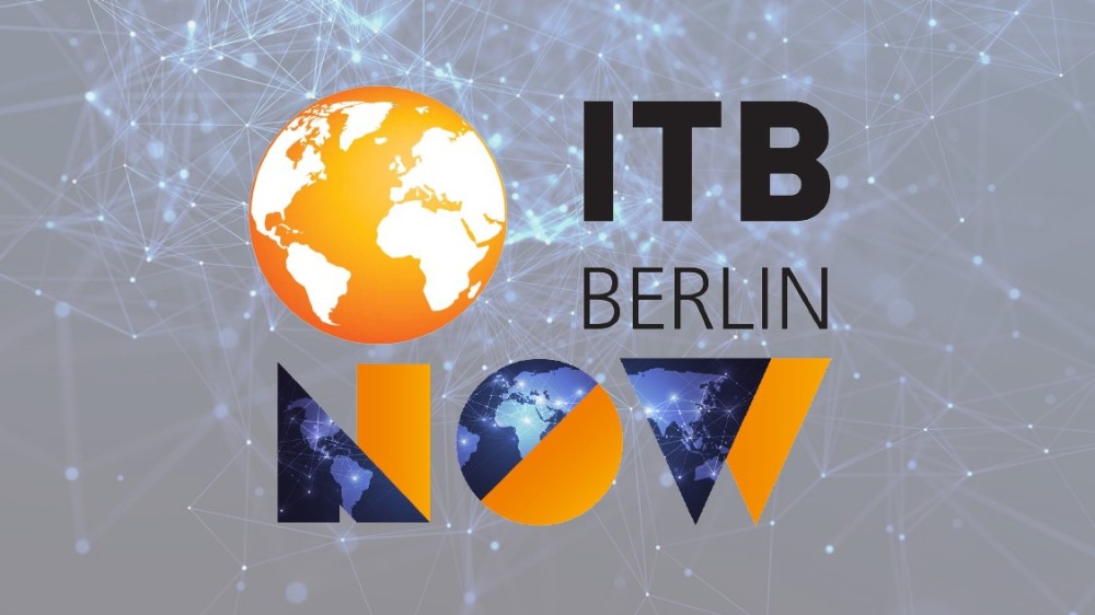 ITB Berlin NOW logo on virtual background