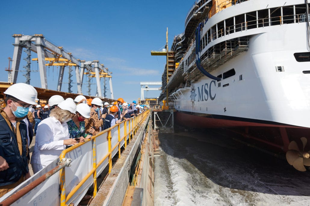 MSC Cruises Seashore floatout