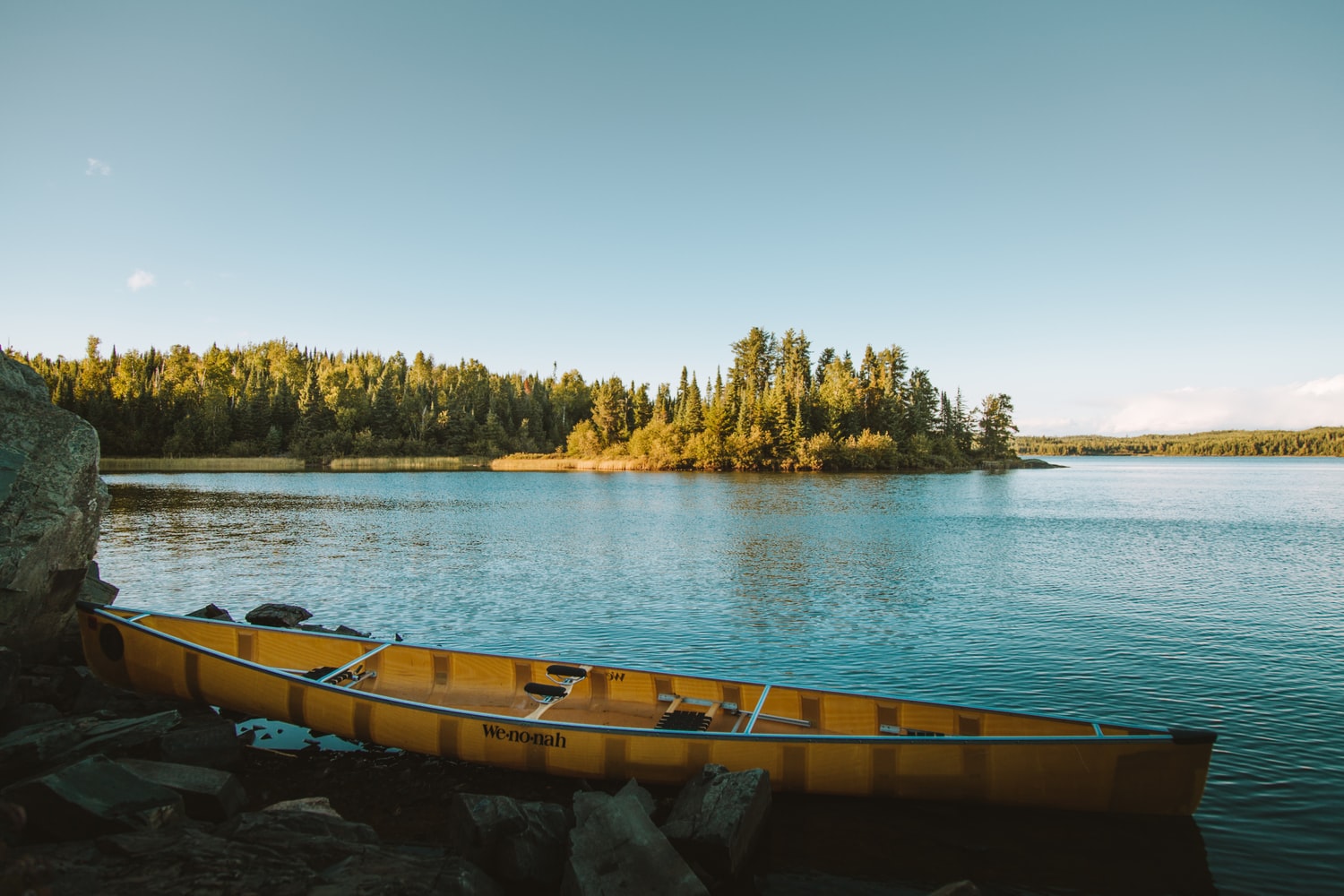 Minnesota lake, boat