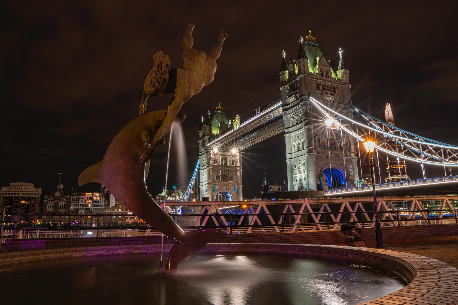 London at night