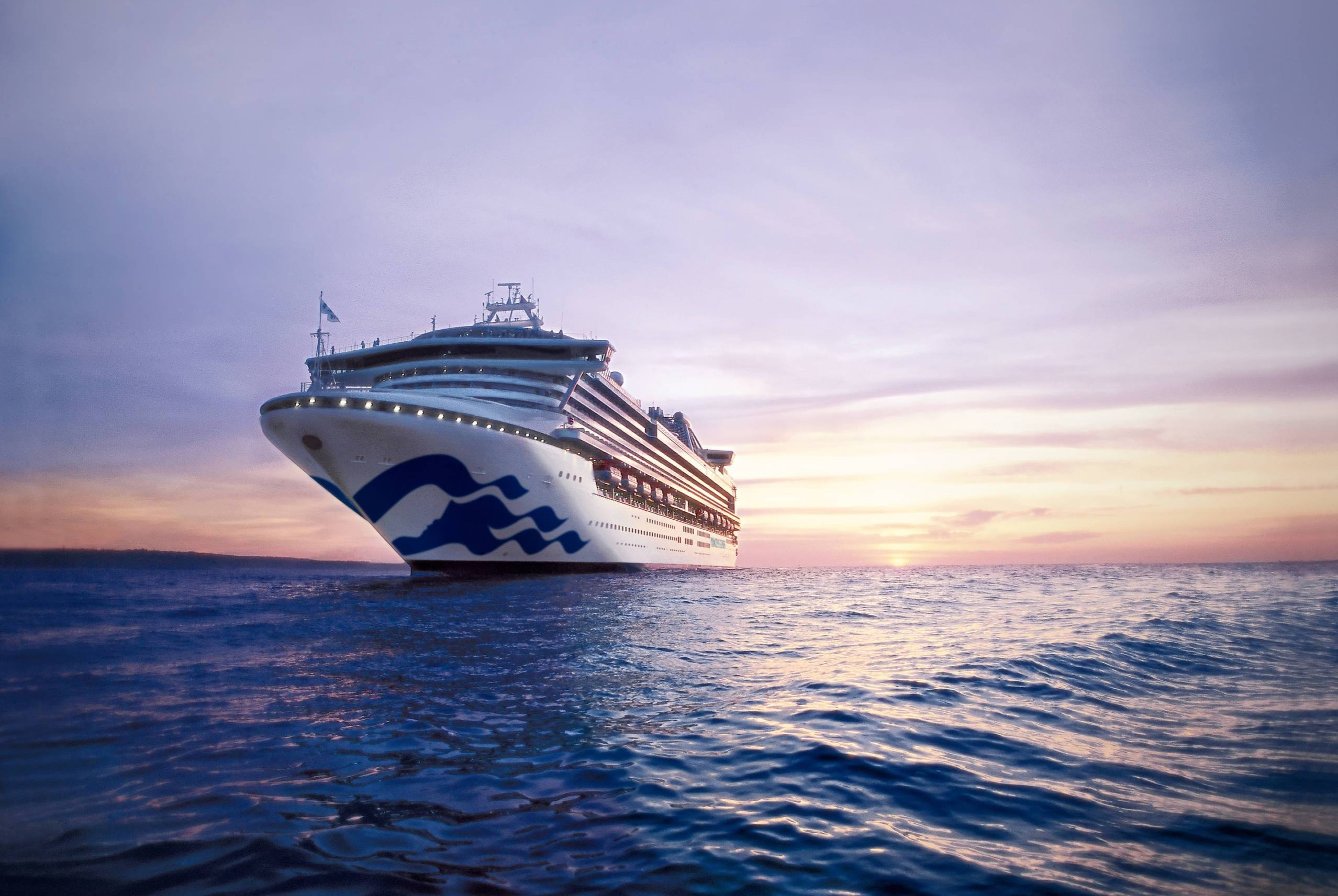 cruise ship at sea