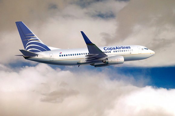 Copa Airlines plane in flight