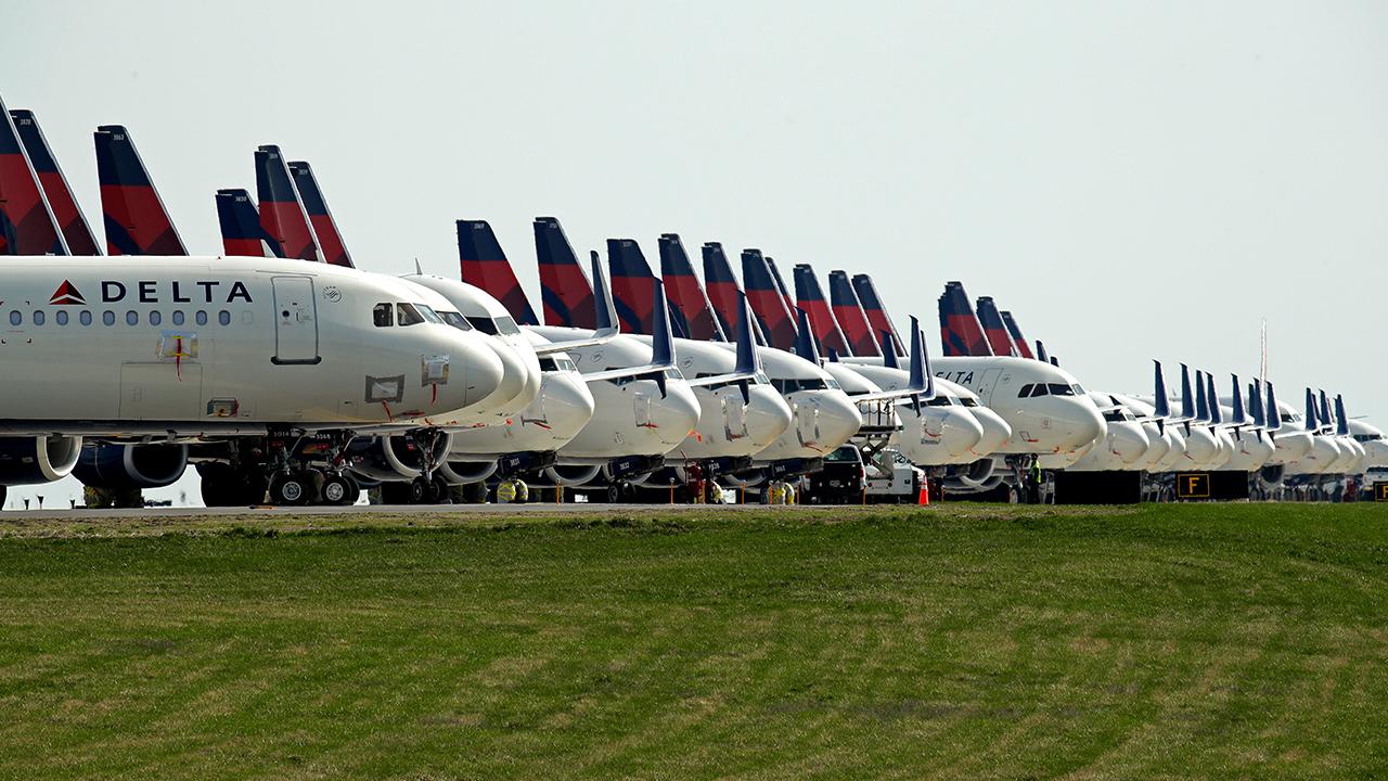 Delta aircraft on a tarmac