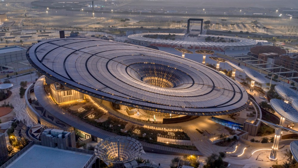 aerial view of Expo 2021 Dubai