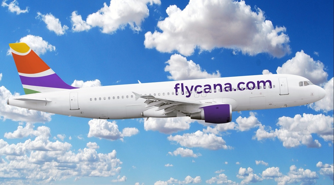 Flycana aircraft in the air