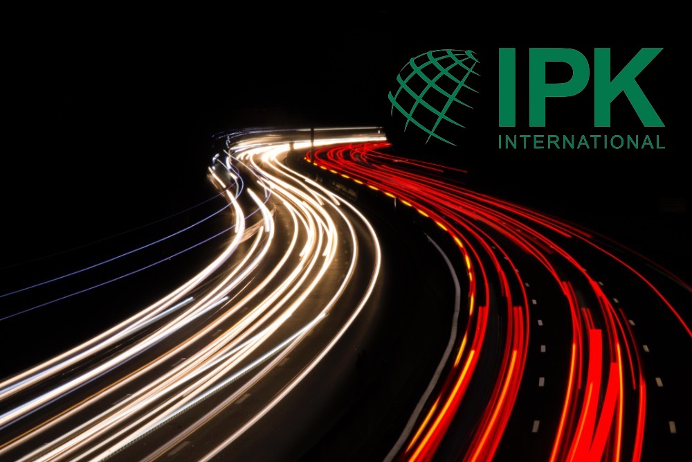 tracking headlights and taillights, IPK International logo on top