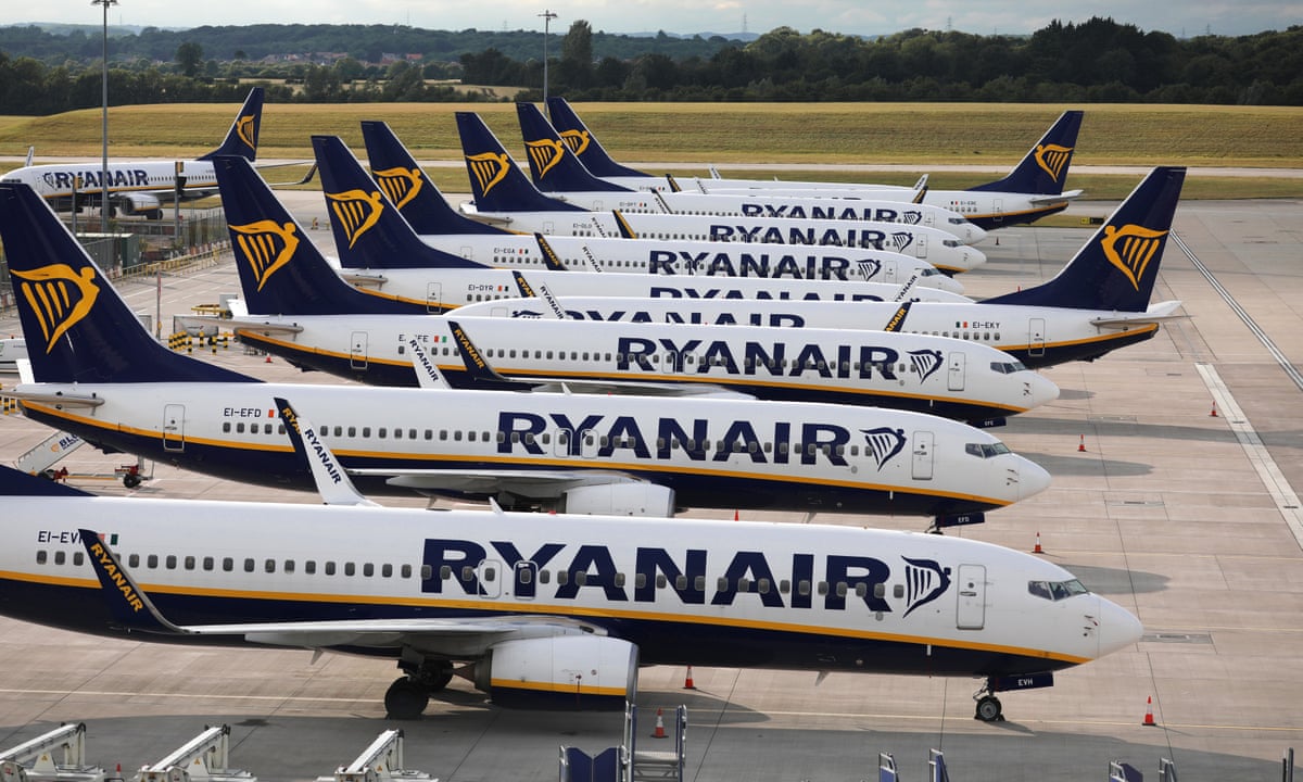 Ryanair planes on tarmac