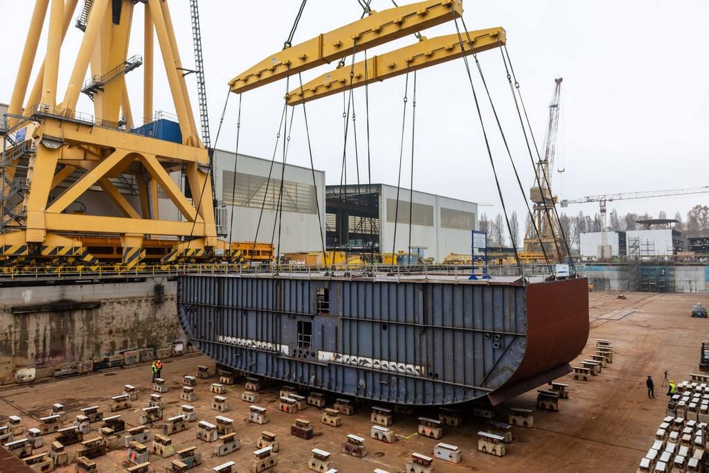 Keel of Holland America’s Ryndam Liner Laid at Fincantieri