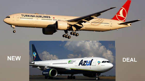 Turkish Airlines, Azul Ink Codeshare Agreement