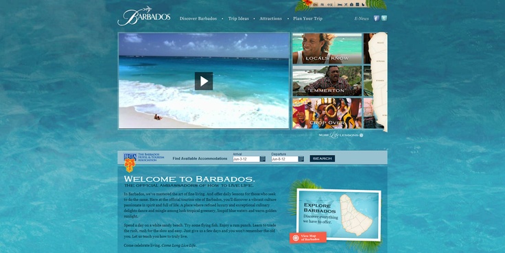 Barbados Unveils New Destination Website