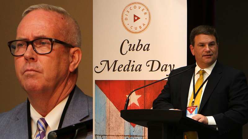 Terry Dale (left), president and CEO of USTOA, and Tom Popper, president of InsightCuba One on One with Terry Dale and Tom Popper