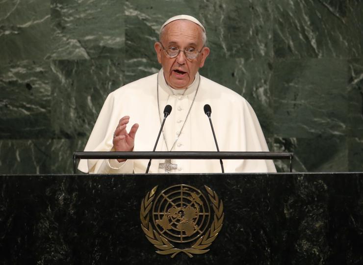 Pope Francis Addresses U.N., Calling for Peace and Environmental Justice