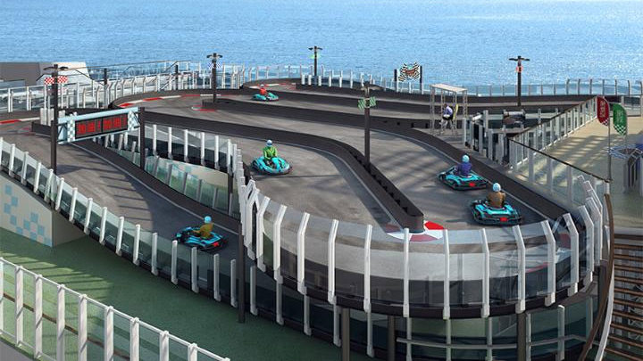Norwegian, Ferrari Team Up for Onboard Go-Kart Track