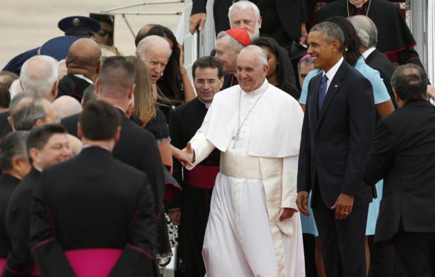 Pope Francis Arrives in U.S. for Historic Visit