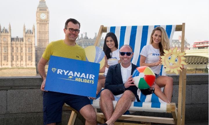 Ryanair Holidays Launches to Holidaymakers in UK, Germany