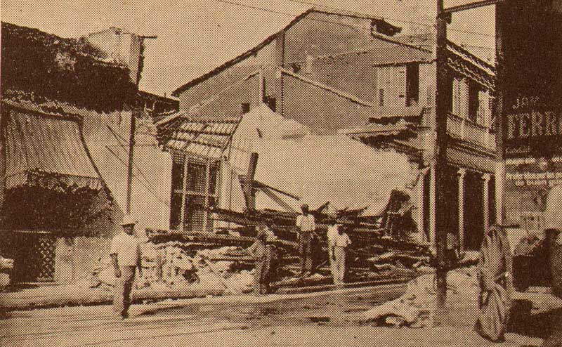 An Earthquake Played Havoc with Santiago de Cuba 82 Years Ago