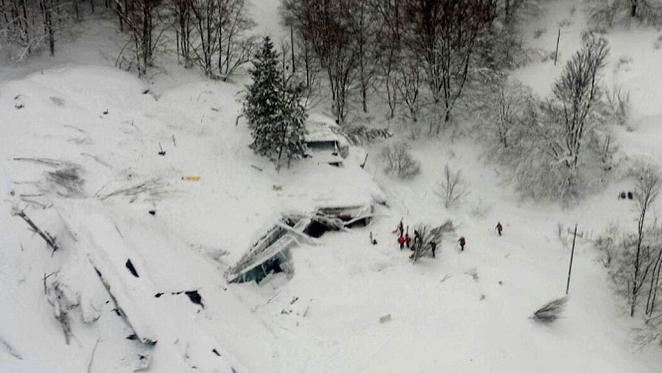 Avalanche Buries Resort Hotel in Italy