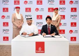 The international aviation and tourism travel sector is experiencing powerful cross-border expansion as the Japan National Tourism Organization (JNTO) officially signed a strategic memorandum of understanding with Emirates