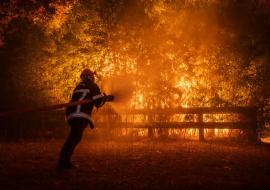 wildfires in Spain and France