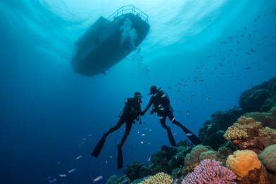 Italian divers off Maldives